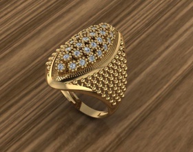 woman ring female fashion jewellery girl beauty sterling silver gem jewel engagement wedding jewelry rings 3d print model - Mito3D
