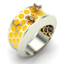woman ring jewelry womanring jewel gold silver printable rings 3d print model - Mito3D