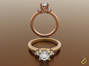 woman ring women ring gold silver jewel jewellery briliant diamond design illustration business technology luxuri fashion cad plat platinium jewelry rings 3d print model - Mito3D