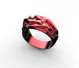 mulher anel amar joalheria símbolo prata ouro namorados coração engagem vintag Casamento argolas 3d print model - Mito3D