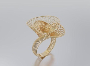 mulher anel jóias jóia prata ouro mulheres arte retro Projeto verão símbolo padronizar gema fêmea vintage joalheria argolas 3d print model - Mito3D