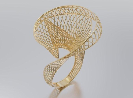 femme bague or argent imprimable sterling mode corps bijou bijoux mariage engagement platine diamant Collier beauté anneaux 3d print model - Mito3D