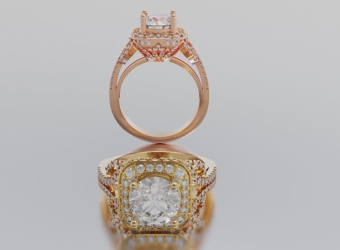mulher anel ouro prata moda corpo esterlina jóia jóias Casamento noivado diamante beleza brilhante vintag joalheria cafajeste argolas 3D print model - Mito3D