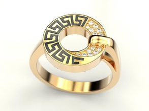 mujer anillo de 16 la joyería impresión 3dprinted imprimible los anillos diseño joya oro moda printabl otros creación prototipos plata 3d print model - Mito3D
