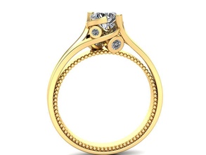 mulher anel 17 joalheria precioso luxo brilhando ouro noivado diamante moda jóia gema casamento imprimível argolas victoria vitoriana estilo verrágio jóias 3d print model - Mito3D