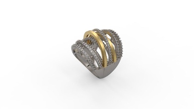 mujer anillo 242 oro joya joyería plata imprimible diamante moda boda solitario zafiro rubí amor anillos 3d print model - Mito3D