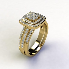 Kadın yüzük 3d şımarıklık model yüzükler Solitaire sterlin yazdırılabilir elmas platin parlak düğün nişan mücevher gümüş takı beyaz altın evlilik 3d print model - Mito3D