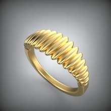 mujer anillo 3d impresión especial modelo joya boda compromiso joyería imprimible plata oro moda enganchar libra esterlina anillos señoras cuerda canalla 3d print model - Mito3D