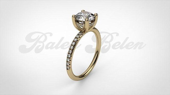 Kadın yüzük elmas r00269 mücevher altın gümüş yazdırılabilir moda parlak safir takı bilezik kazandı evlilik düğün nişan kolye cazibe aksesuar küpe yüzükler 3d print model - Mito3D