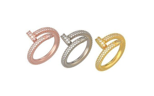 mujer anillo uña grande versión 3d impresión modelo c47 joyería joya anillos oro imprimible diamante compromiso Moda Boda Estados Unidos Canadá Israel Francia uk 3d print model - Mito3D