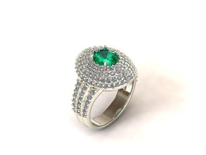 frau ring wr04 schmuck cad design diamant engagement juwel gold platin druckbar luxus mode schönheit silber frauenring ringe 3d print model - Mito3D
