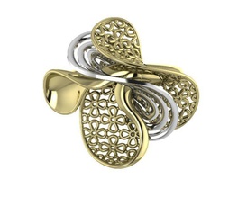 woman ring jewelry precious platinum gold gem luxury carat silver diamond fashion finger female rings 3d print model - Mito3D