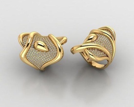 mulher argolas 3d anel joalheria ouro prata imprimível jóia diamante casamento noivado moda colar roupa jóias gema esterlina 3d print model - Mito3D
