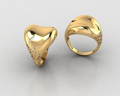 woman rings 3d ring jewelry silver gold jewel jewellery gem engagement brilliant fashion beauty diamond 3d print model - Mito3D