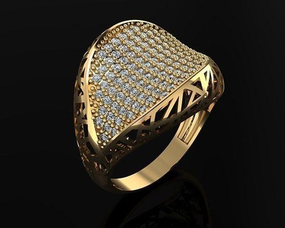 woman rings 3d ring jewelry gold silver jewellery jewel fashion diamond gem 3d print model - Mito3D