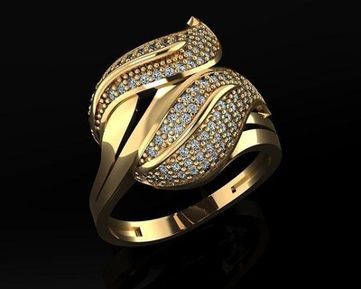 woman rings 3d ring jewelry gold silver jewellery jewel wedding diamond white 3d print model - Mito3D