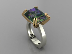 donna anelli anello moda argento oro colabile stampabile e bellezza gioielli 3d print model - Mito3D