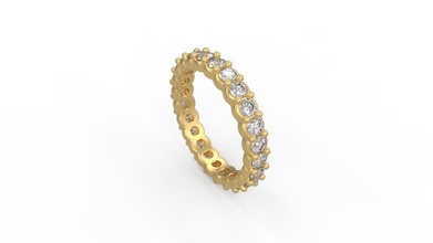 femme solitaire 355 bague or bijou bijoux argent imprimable diamant mode mariage saphir rubis l'amour valentin anneaux infini 3d print model - Mito3D