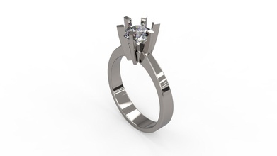 Kadın Solitaire yüzük 176 altın mücevher takı gümüş yazdırılabilir elmas moda düğün safir yakut Aşk sevgili angagem 3d print model - Mito3D