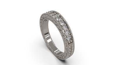 mujer solitario anillo 25 oro joya joyería plata imprimible diamante moda boda zafiro rubí enganchar libra esterlina compromiso belleza anillos 3d print model - Mito3D