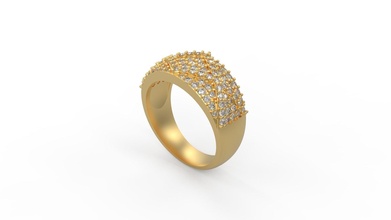 donna solitario squillare 300 oro gioiello gioielleria argento stampabile diamante moda nozze zaffiro rubino amore san valentino engagement anelli 3d print model - Mito3D