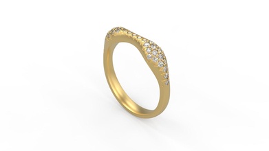 mulher solitário anel 316 ouro jóia joalheria prata imprimível diamante moda casamento saphire rubi amar namorados argolas 3d print model - Mito3D