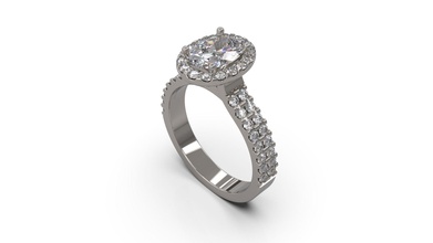 mulher solitário anel 32 ouro jóia joalheria prata imprimível diamante moda Casamento Saphire rubi argolas 3d print model - Mito3D