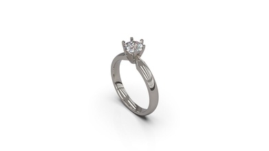 donna solitario squillare 32 oro gioiello gioielleria argento stampabile diamante moda nozze zaffiro rubino anelli 3d print model - Mito3D