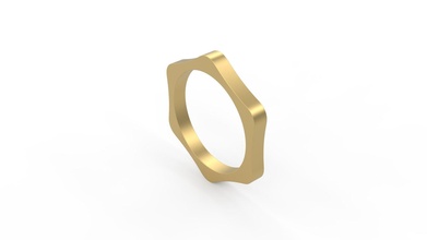mujer solitario anillo 349 oro joya joyería plata imprimible diamante Moda Boda zafiro rubí amor enamorado anillos 3d print model - Mito3D