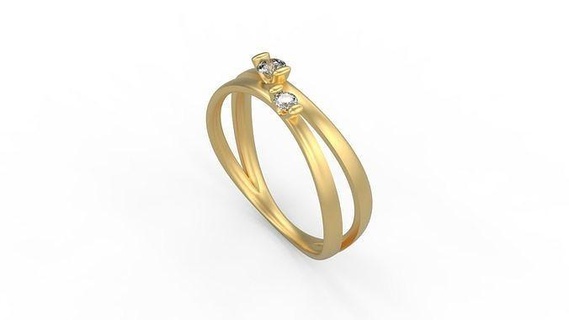 Kadın Solitaire yüzük 714 altın mücevher takı gümüş yazdırılabilir elmas düğün döşemek kanal seti yan taş gerginlik hale nostaljik üçleme gelin Ayarlamak nişan yüzükler 3d print model - Mito3D