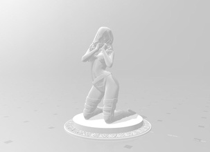 woman standing 3 d figurine print girl nude art portrait statue body erotic sculpture people femme sexy fashion wedding deco printable games toys 3d print model - Mito3D