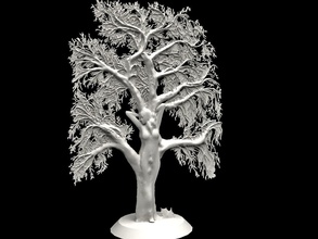 mulher árvore a arte floresta beleza o corpo escultura esculturas estátua madeira natureza bush casca 3d print model - Mito3D