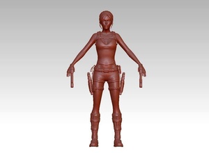 woman warrior character girl raider figure action videogame collection miniatures figurines figurelara game miniature sculpture toy figurine tomb human art sculptures 3d print model - Mito3D