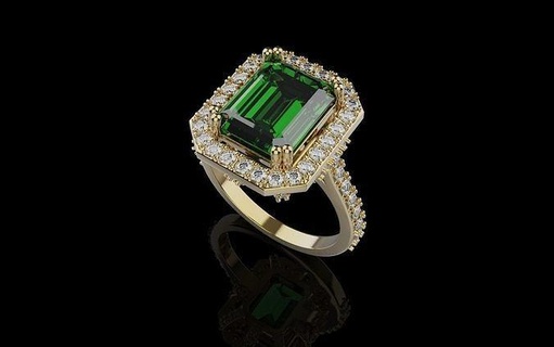 mulher Casamento esmeralda anel 0069 argolas joalheria ouro imprimível jóias brilhante platina gema prata diamante luxo Projeto moda Luxo amorlux amor 3d print model - Mito3D