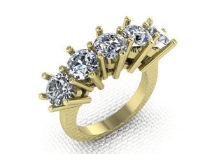 Frau wedding ring 030ct Diamant Schmuck Juwel gold Silber diamond engagement gem Hochzeit Diamant-ring genial Mode-ring gold-ring Ringe 3d print model - Mito3D