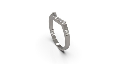 femme mariage solitaire bague 48 or bijou bijoux argent imprimable diamant mode saphir rubis engagem beauté engagement anneaux 3d print model - Mito3D