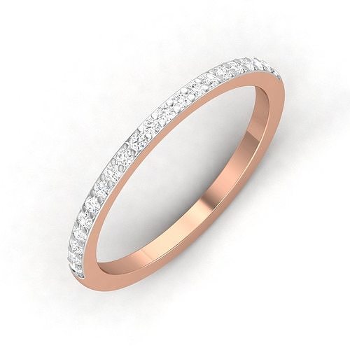 mujer banda anillo 3dm joyería joya boda oro diamante aureola anillos abultar colección solitario compromiso 3D print model - Mito3D