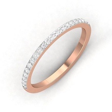 mujer banda anillo 3dm joyería joya boda oro diamante aureola anillos abultar colección solitario compromiso 3d print model - Mito3D
