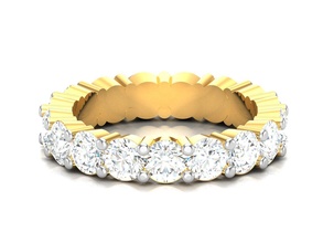 mulheres banda anel 3dm render gema Casamento noivado jóia jóias imprimível diamante prata ouro joalheria esterlina branco brilhante platina argolas luxo precioso eternidade 3d print model - Mito3D