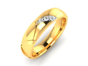 Frauen-band-ring-3dm render detail Schmuck Hochzeit engagement bedruckbar ist Juwel diamond Silber ring gold weiß Mode gem Ringe band weedingband coupleband Platin genial Diamant-ring 3d print model - Mito3D