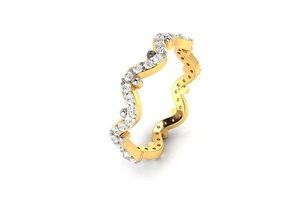 donne anello di banda 3dm render detail gioielli matrimonio fidanzamento stampabile gioiello diamante argento oro bianco moda gemma anelli band weedingband coupleband disco platino brillante diamanti 3d print model - Mito3D