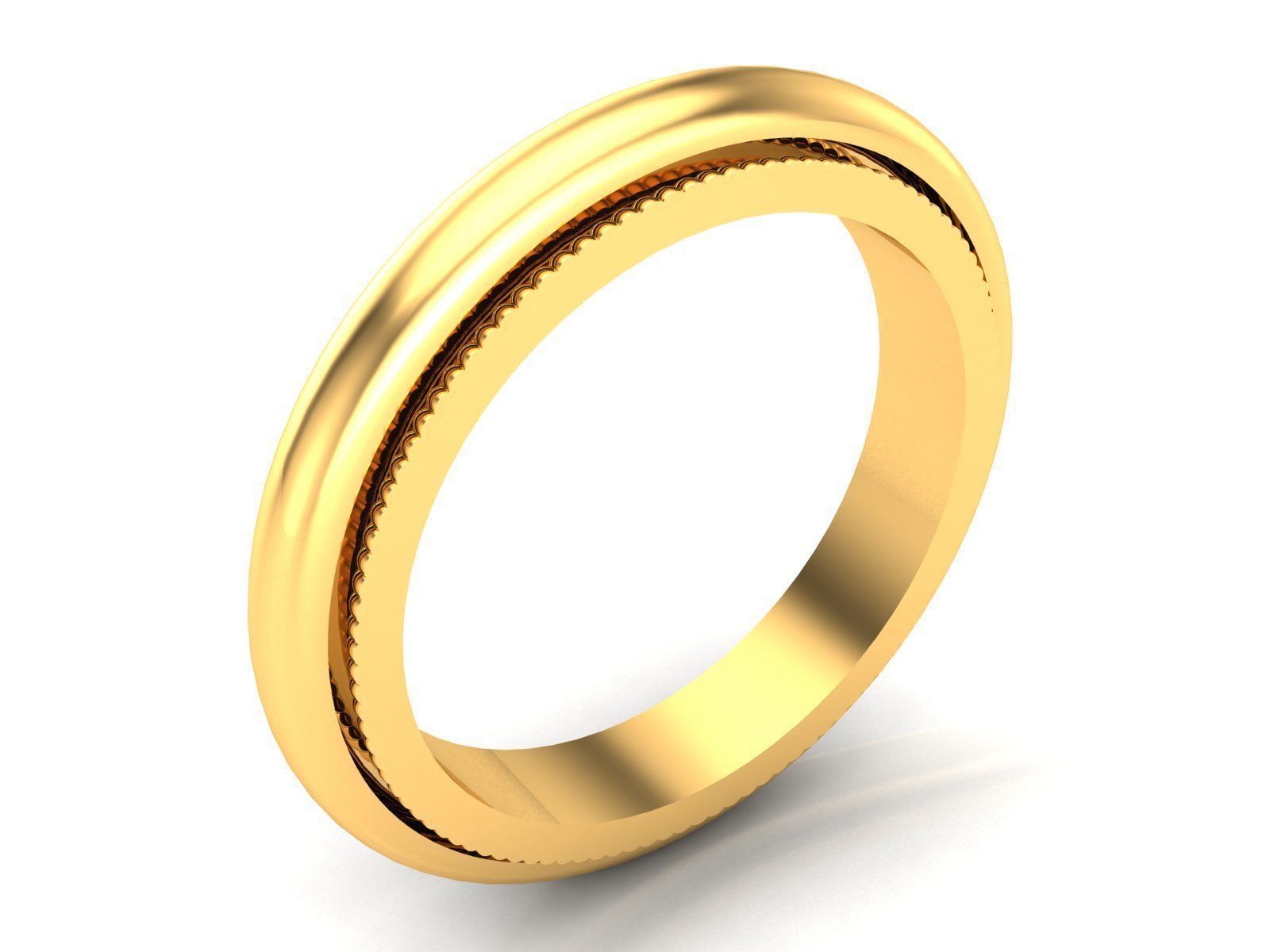 las mujeres de la banda anillo 3dm render detalle joyería boda compromiso imprimible joya el diamante plata oro blanco moda gem los anillos weedingband coupleband platino brillante 3D print model - Mito3D
