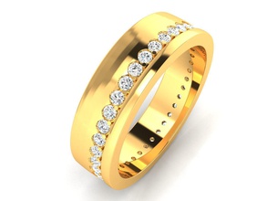 Frauen-band-ring-3dm render detail Schmuck Hochzeit engagement bedruckbar ist Juwel diamond Silber ring gold weiß Mode gem Ringe band weedingband coupleband Platin Diamant-ring genial 3d print model - Mito3D
