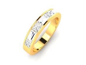 Frauen-band-ring-3dm render detail Schmuck Hochzeit engagement bedruckbar ist Juwel diamond Silber ring gold weiß Mode gem Ringe band weedingband coupleband Platin genial 3d print model - Mito3D