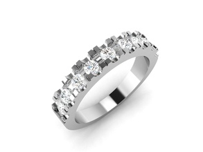 Frauen-band-ring-3dm render detail Schmuck Hochzeit engagement bedruckbar ist Juwel diamond Silber ring gold weiß Mode gem Ringe band weedingband coupleband Platin genial Diamant-ring 3d print model - Mito3D