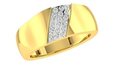 frauen engagement band ring 3dm stl obj fbx rendert einzelheiten gold schmuck mode luxus ringe hochzeit scheinen juwel smaragd schnitt prinzessin strahlend stangenbrot brillant diamant 3d print model - Mito3D