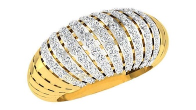 Frauen Band Ring 3dm stl obj fbx rendert Einzelheiten Hochzeit Edelstein Schmuck Diamant wertvoll Engagement Gold brillant Juwel Edelsteine Ringe Silber 3d print model - Mito3D