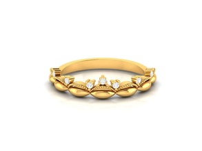 mujer banda anillo 3dm stl joya Boda compromiso joyería imprimible diamante plata oro libra esterlina blanco brillante platino anillos lujo precioso eternidad 3d print model - Mito3D