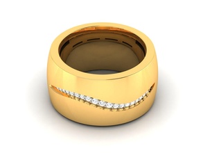 Frauen Band Ring 3dm stl Juwel Hochzeit Engagement Schmuck druckbar Diamant Ewigkeit Silber Gold Sterling Weiß brillant Platin Ringe Luxus 3d print model - Mito3D