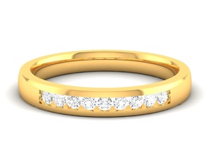 femmes bande bague 3dm stl rendre gemme mariage engagement bijou bijoux imprimable diamant argent or sterling blanc brillant platine anneaux luxe précieux éternité 3d print model - Mito3D